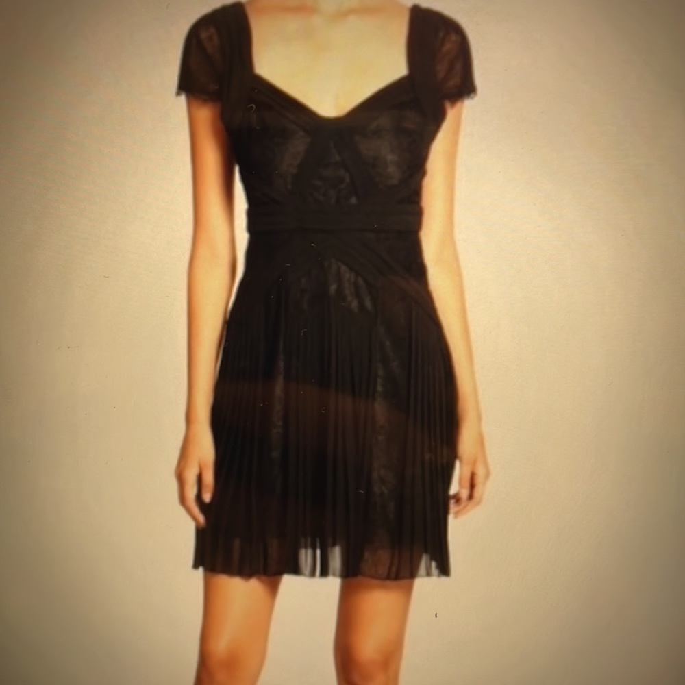 NWT BCBG ‘Aris’ black lace cocktail dress size 6 - Picture 8 of 8